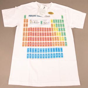 T-shirt Periodisk System Hvid