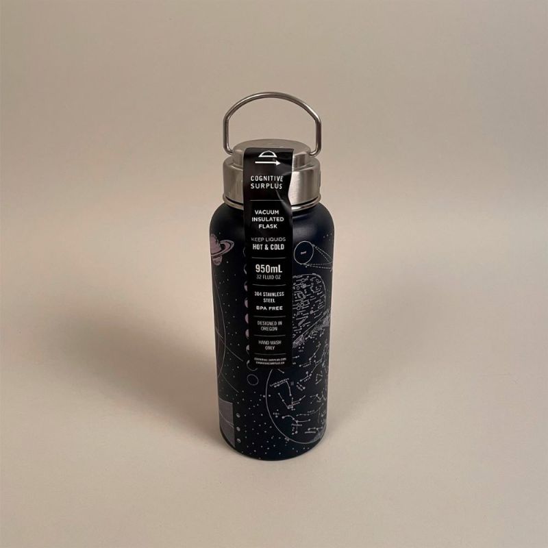 Termobeholder, hot & cold med motiv af den sydlige og nordlige stjernehimmel 1