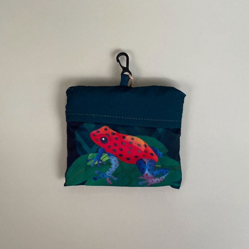 Indkøbsnet med motiv af eksotiske dyr 2