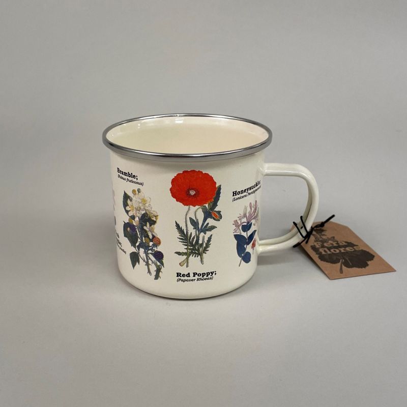 Emaljekrus med vilde blomster 1