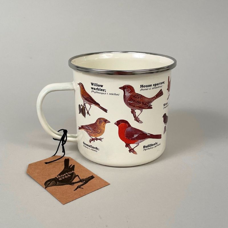 Emaljekrus med havens fugle 2