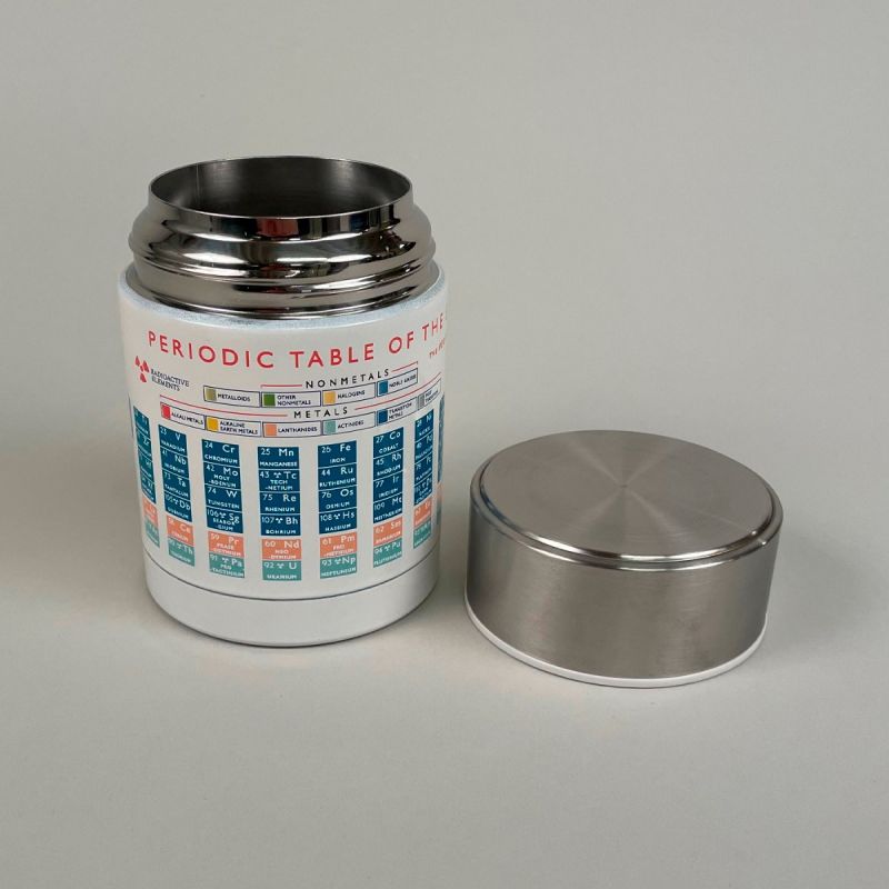 Termobeholder, hot & cold med motiv af det periodiske system 2