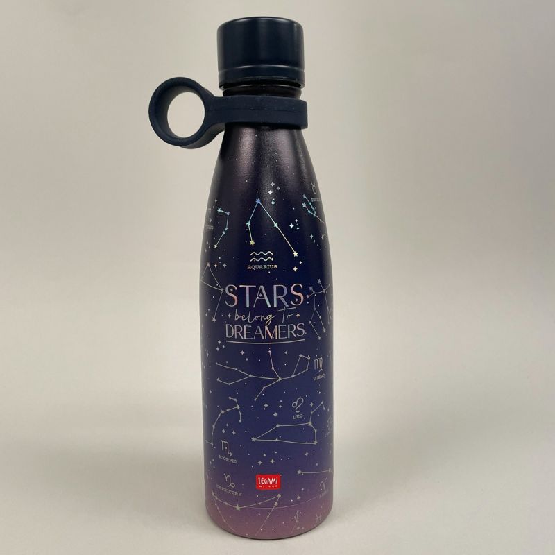 Termoflaske, hot & cold med motiv af stjernebilleder, med bærestrop. 1