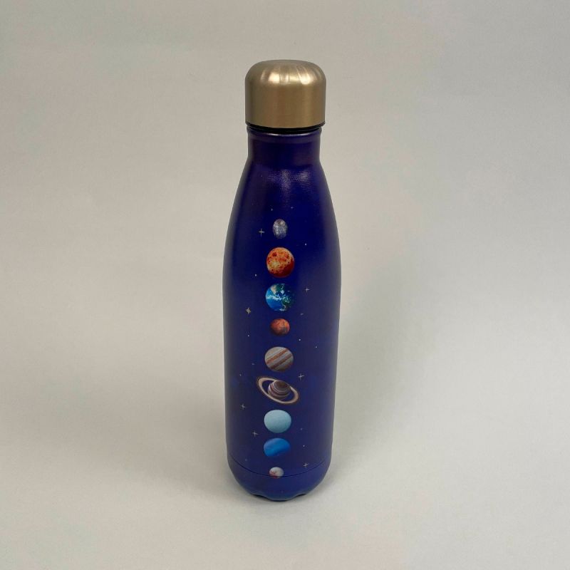 Termoflaske, hot & cold med motiv af planeter. 500 ml. 1