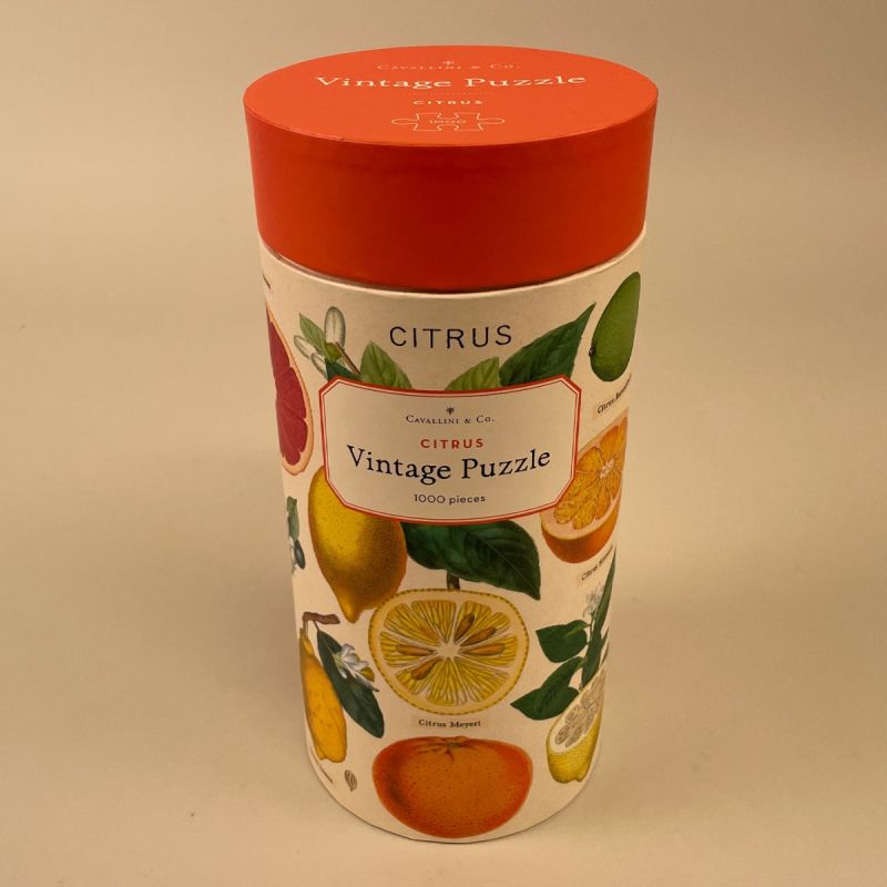 Puslespil, vintage, citrusfrugter 1