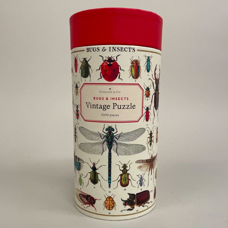 Puslespil, vintage, biller og insekter 1