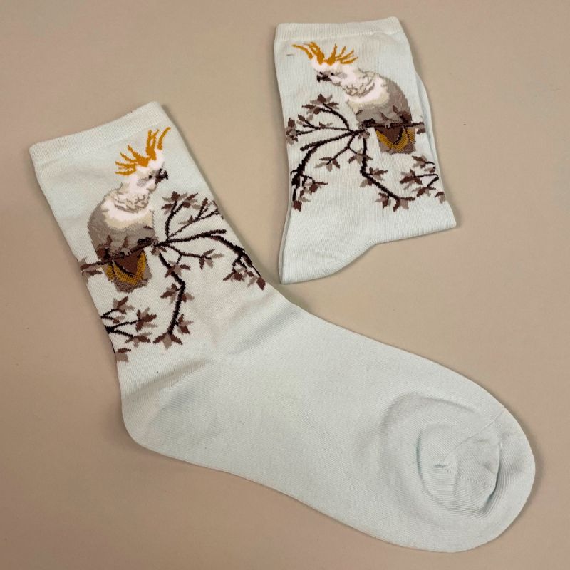 Strømper med kakadue 1