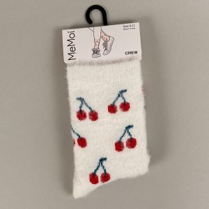 Strømpe Cozy med kirsebær størrelse 38-40