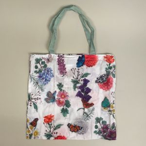 Indkøbsnet med motiv af sommerfugle