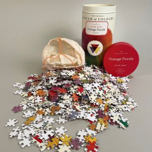 Puslespil, vintage, farvehjul