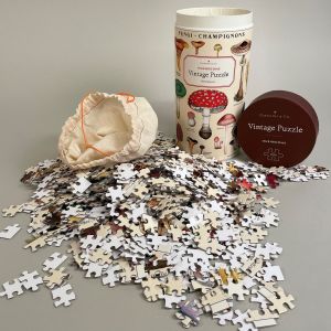 Puslespil, vintage, svampe