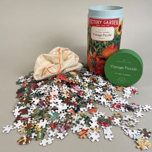 Puslespil, vintage, køkkenhaven