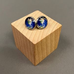 Ørestikker med jordklode-motiv 