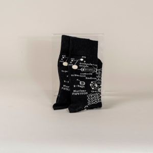 Strømper med kernefysik-motiv 36-44