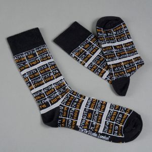 Strømper Det Periodiske System, sort og brun