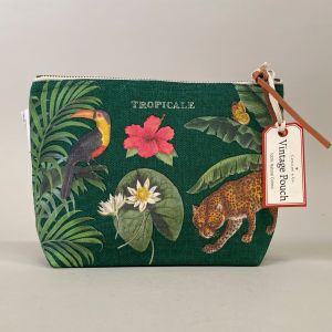 Toilettaske tropiske blomster og dyr