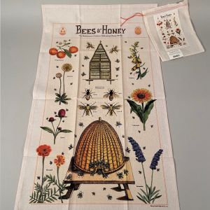 Viskestykke bier og blomster