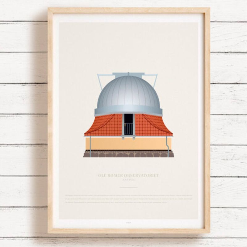 Plakat af Ole Rømer Observatoriet 1