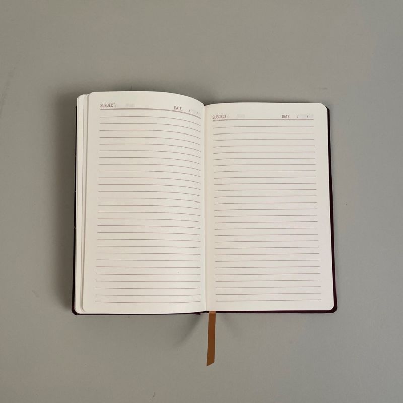 Fantastisk flot mørkeblå notesbog i hardback med guldtryk af månefaser 2