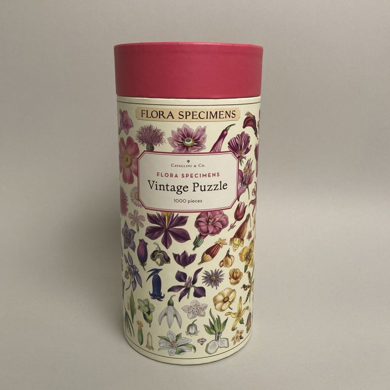 Puslespil, vintage, forskellige blomsterhoveder 1