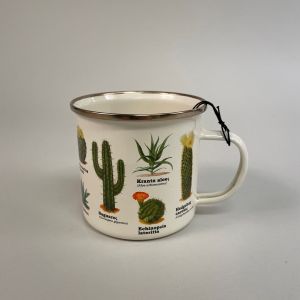 Emaljekrus med kaktus