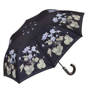 Paraply med motiv af blå Anemoner