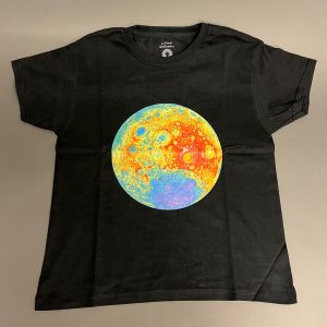 T-shirt topografisk måne